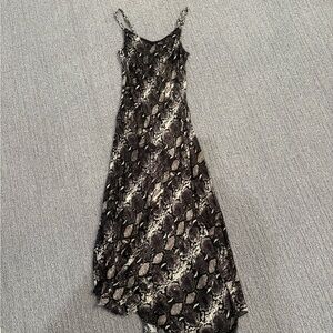 Nation LTD Asymmetrical Snake Print Dress